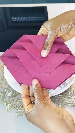 Servietten falten pliages de serviettes #diy #craft #handmade