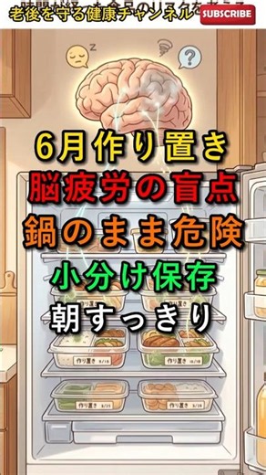 6月の作り置き、冷蔵庫に入れても安心ではない？朝のぼんやりを招く3つの盲点 | 食中毒対策 | 高齢者健康