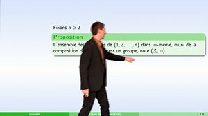 Chapitre "Groupes" - Partie 5 : Le groupe des permutations | Canal U