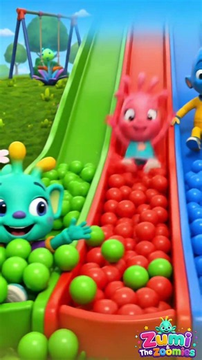 Zumi’s Magic Colour Slide! 🌈 Learn Colours for Kids #Shorts