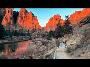 (4K UHD) HIKING HIGHLIGHTS - Desert Paradise "River Trail" @ Sunrise! | Smith Rock Oregon State Park