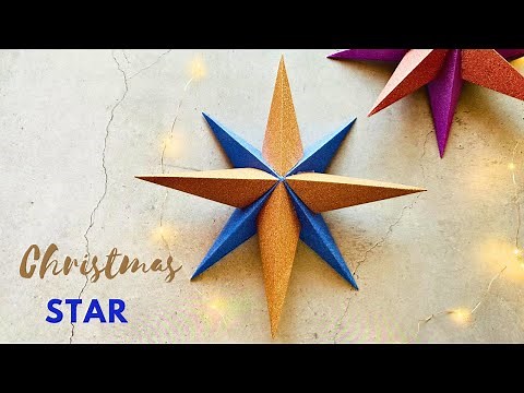 Easy Christmas Star | DIY 3D Star for Christmas Decoration | How to make a Star #christmasstar