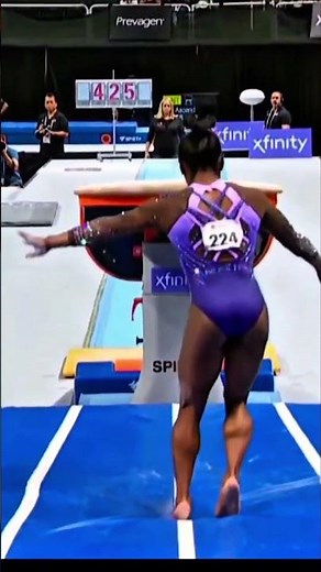 The most satisfying gymnastics landing ever 🎯 #gymnastics #shorts