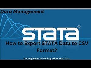 5. How to Export STATA Data to CSV Format?