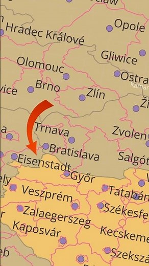 The only capital bordering 2 countries #geography #maps #slovakia