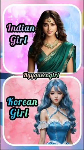 Indian girl🙋🏻‍♀️vs 💁🏻‍♀️Korean girl#makeup💄#fashion#short video#shorts #short #new#viral#trending