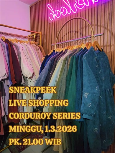 Sneak Peek Live Shopping: Corduroy Series March 1, 2026