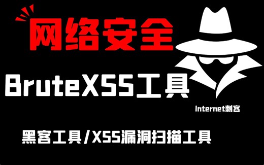 【黑客工具BruteXSS】我姥都会用的自动化XSS漏洞扫描工具 黑客/网络安全/渗透测试/黑客工具