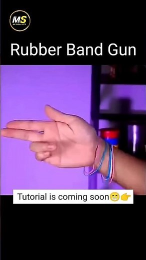 How to make e rubber band gun rubber band shooting tricks,easy rubber band magic #tricks #shorts