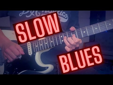 Slow Blues Guitar Backing Track (A)