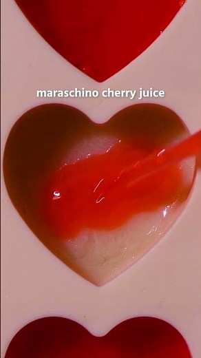 Take your soda to the next level with these cherry vanilla heart ice cubes 🍒🧊