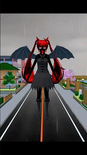 Yuta & Mio Encounter a Monster on Their Way to Umart! 😱 #sakuraschoolsimulator