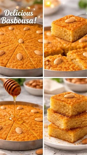 I wish I tried easy, Basbousa recipes 😋