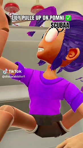 SCUBAA: Pomni vs Lily (Refrigerator) 💀 #theamazingdigitalcircus #poppyplaytime #tadc #poppy5 #vrchat