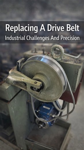 Replacing a drive belt: industrial challenges and precision