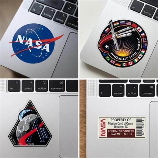 NASA Vinyl Sticker, Space Explorer Logo Decal ( Set 4 ) - Etsy