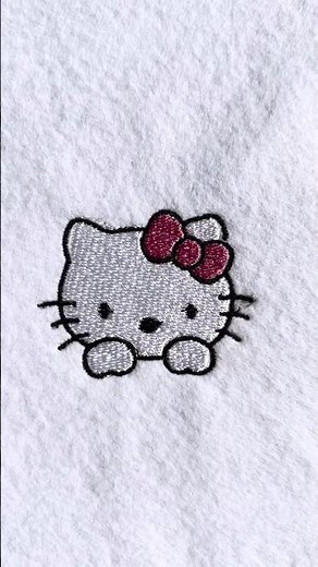Hello Kitty Machine Embroidery.
