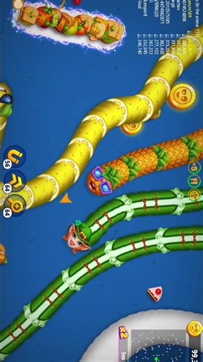 Wormszone io games giants snakes game gameplay biggest snake #snakegamehanif #wormszone