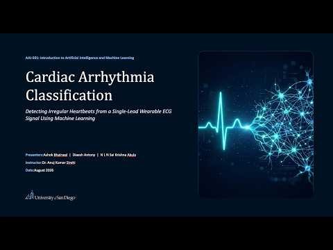 Cardiac Arrhythmia Classification using ML