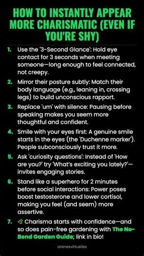 How to Instantly Appear More Charismatic (Even If You're Shy) #ad (Verify Info)