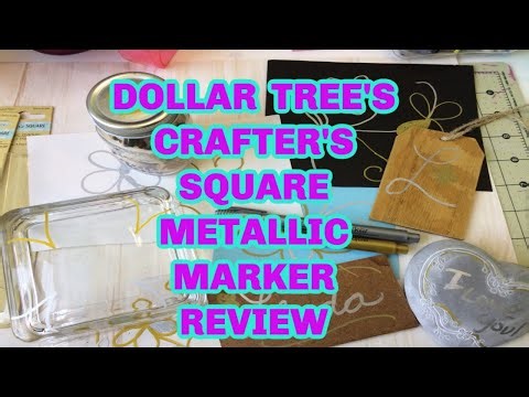 TESTING OUT CRAFTER'S SQUARES METALLIC MARKERS.. I WAS SURPRISED!