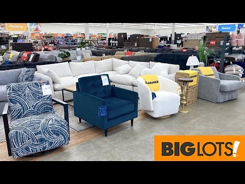BIG LOTS SOFAS COUCHES ARMCHAIRS COFFEE TABLES FURNITURE SHOP WITH ME SHOPPING STORE WALK THROUGH