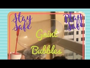Homemade Bubbles without Glycerine