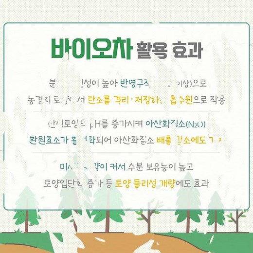 🌲농림부산물 활용 바이오차 제조기술 개발 중