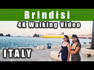 Brindisi, ITALY 4K Walking Video