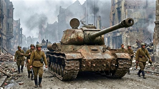 The Soviet IS2 heavy tank was built to destroy German Tigers in World War Two