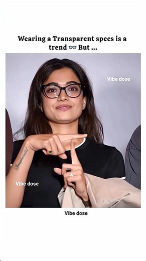 Wearing Transparent specs is a trend But..#deepikapadukone #rashmikamandanna #chasma#saraalikhan#fyp