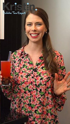 Strawberry Fruit Tea ~ At Home Recipe Using Syrup #Shorts #fruittea #bubbletea #boba #bobatea
