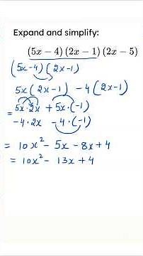 How to expand brackets and how to simplify