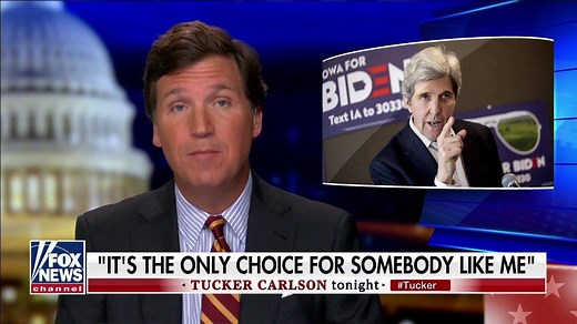 430K views · 3.2K shares | On "Tucker Carlson Tonight" Wednesday, Tucker slammed John Kerry, President Biden's recently appointed climate czar, for taking a private jet to Iceland in 2019 to receive an award for climate leadership. | Fox News | Facebook