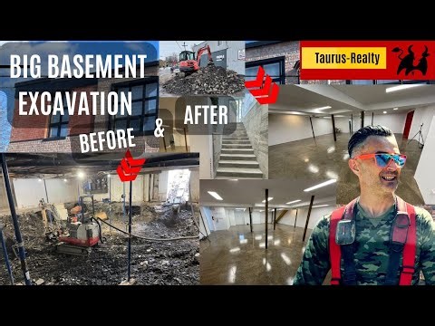 BIG DIG (LARGE Basement Excavation, Underpinning, Dig down). Before and After | Taurus-Realty