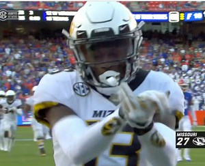 Mizzou Football celebrating scores with the Gator Chomp in the swamp 🤐 | College Football on ESPN
