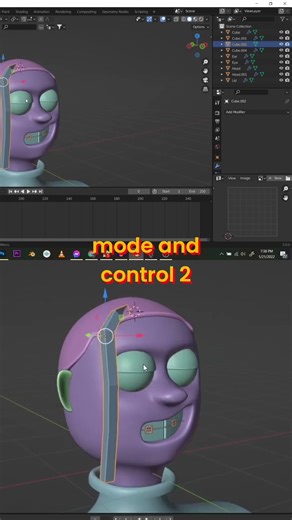 Blender Smooth Shading & Subdivision Tutorial for Beginners #shorts #charactermodeling #3dmodeling