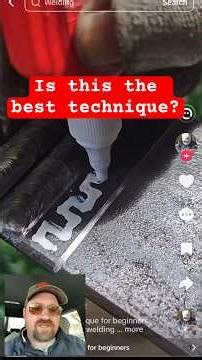 The BEST weld technique #learn #stickwelding #howto #welding #diy #fabrication