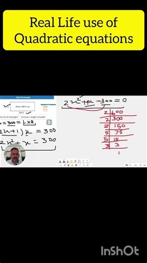Highlights of Quadratic Equations in Real Life | Amazing Practical Examples 💯 #maths