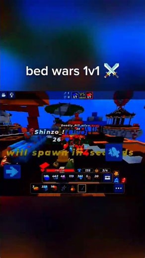 Block Man go bed wars 1v1 #blockmango #shorts
