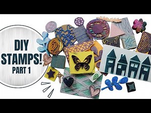 7 ways to make your own stamps | DIY Stamps | DIY Gel Plate Stamps