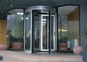 [Hot Item] Automatic Revolve Door Automatic Inductive Aluminum Glass Doors