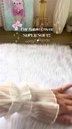 Super Soft Fur Cover for Tables – Elevate Your Decor