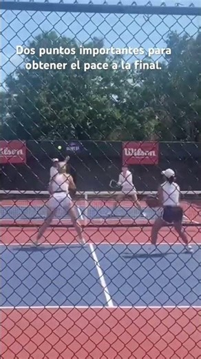 Dos puntos importantes que ayudaron al pace a la final del US Open. Pickleball