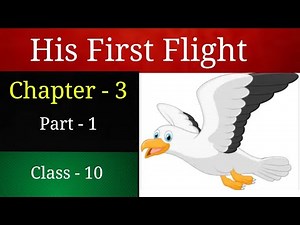 His first flight class 10 | first flight chapter 3 | his first flight class 10 in Hindi