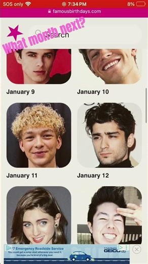 January Birthdays! @FamousBirthdays