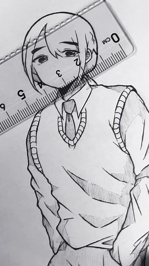定規チャレンジで魅力的なアナログイラストを作成