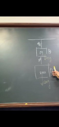 물리1 실에 연결된 두물체의 힘 구하는 꿀팁