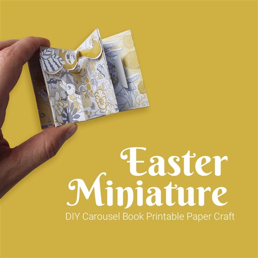 Miniature Easter Carousel Book: DIY Paper Craft (digital Download) - Etsy