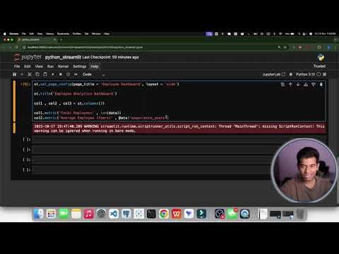 Build Interactive Dashboards in Python | Streamlit Tutorial for Data Visualization